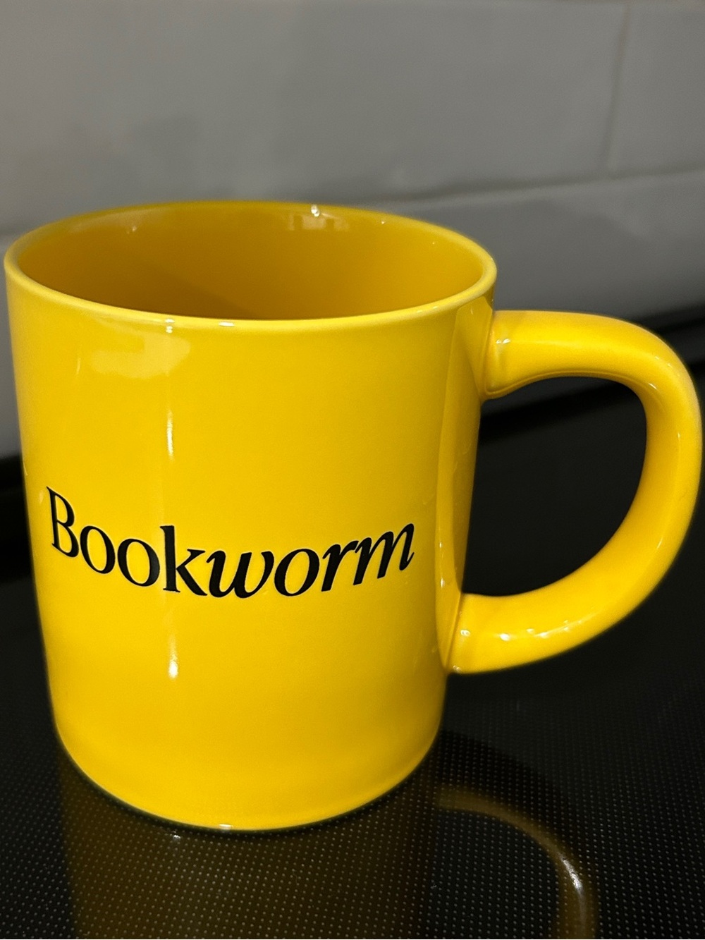 Yellow Bookworm Mug - Picture 2 of 5